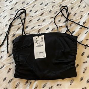 Zara Black Top NWT Rare